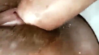 Indian Aunty with Young Boy Playing with Tits & Desi Pussy