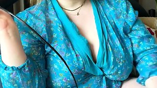 Big boobs milf masturbates with her dildo