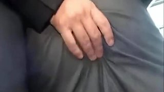 Stephanie got faciel with vibrator in her pussy on the bus