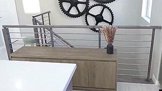 Busty teenager with a taut cunt lets her stud drain his