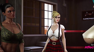 Futanari babes action adventures in a 3d animation
