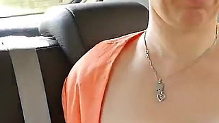 Blowjob in Moving Car