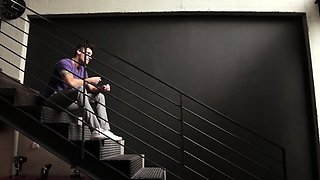 Office muscle pounding tight ass