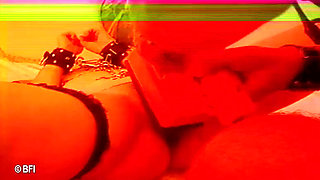 Tied up chick gets tormented by two guys
