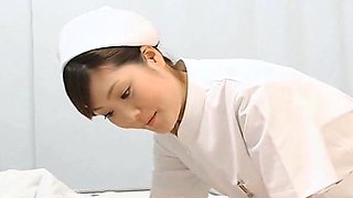 Subtitled POV Japanese nurse handjob with facesitting