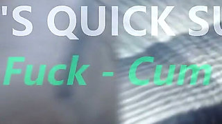 Marianna's Quick Suck & Fuck - Blowjob and Fuck Cum on Her Ass