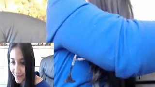 My sexy girlfriend's teen bosoms