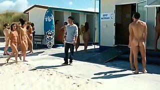 Exotic amateur Beach, Outdoor sex scene