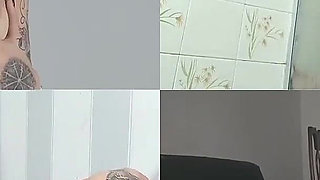 Naughty Young Woman Fooling Around When Her Parents Leave the House.