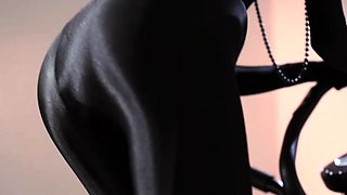 Mia Noelle Zentai Suit Sheds Like a Sexy Second Skin