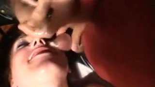 French Bitch Wife in Bukkake Bang