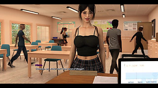 Race of Life - Brunette College Teacher Wants to Come to Her House and Give Her a Good Fucking