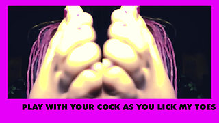 Foot Fetish JOI with Sensual CEI for Gooner Boys with Goddess