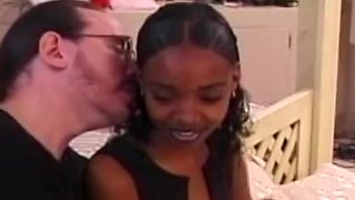 Ebony amateur fucking oldman after oral