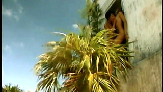 Tanned Beauty with Juicy Pink Pussy Gets Licked in Sand on Beach