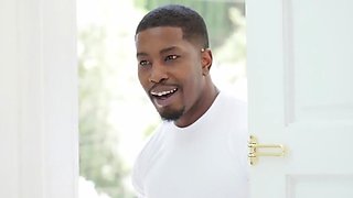 VIP4K. Black plumber doesnt lose a chance to fuck