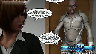 3 DIMENSIONAL Comic: The Cockroach. Sequence four