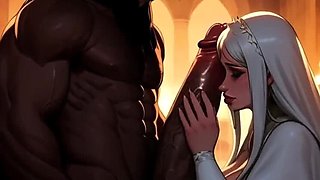 Spicy Toons: African Warrior BBC Rough Fucks & Creampie in European Street Sex
