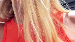 18 Year Old Italian Webcam Star Blonde Masturbates in Zara Fitting Rooms While Trying on Clothes