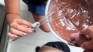 Amateur MILF blowjob cumshot