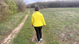 The Anal Granny Outdoors!!!
