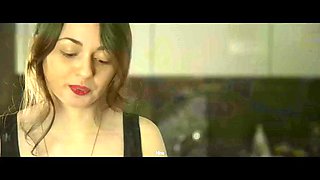 spanish miriam prado dominates her man and fucks him in a kitchen