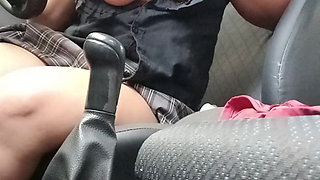 Dildo and Bubblegum Play in Parking Lot - Bunny Looner