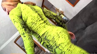 TEEN EBONY dancer with BIG TITS bounce hard