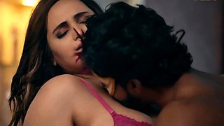 Horny milf with brunette hair and large tit