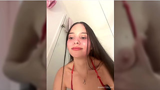 Sexy Naked Latin Masturbation in Public