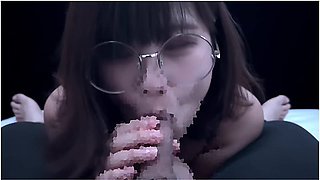 Female College Student In Fishnet Tights Footjob And Blowjob Cum In Mouth
