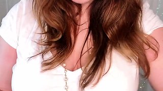 Great Big Boobs On Masturbating Redhead