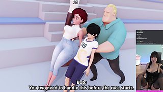 Elastigirl treats a humungous girthy dinky
