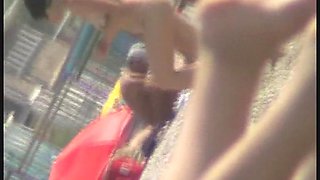 Hot amateur nudist beach voyeur vid