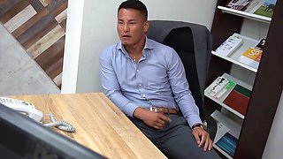 Office Worker Spitroasted
