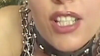 Chained Blonde MILF Takes Anal From Tattooed Stud