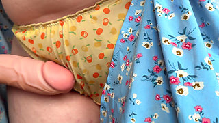 Stranger Cum in My Panties in Barcelona's Metro in Public. Under the Dress