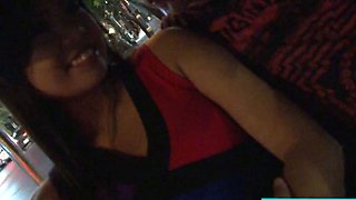Petite Thai teen bargirl pickup and fuck