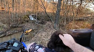 BBW Creampied in Public - Waterfall Adventure