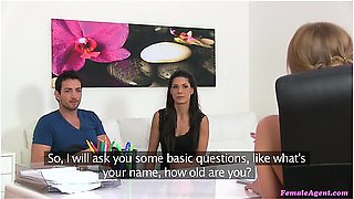 A Hot Threesome With A Spanish Couple In My Office - Brunette Babe, Alexis Crystal And Alexa Tomas