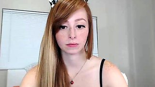 Great Big Boobs On Masturbating Redhead