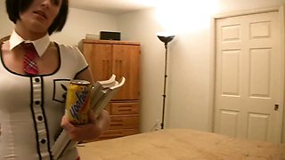 Schoolgirl in skirt gets screwed by teacher