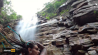 Dreadhot's Wet Pussy Gets Fucked Under the Waterfalls