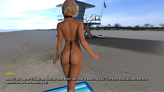 My Hotwife - Gameplay - Roleplay - Wife and Her Friend Shares BBC at Beach