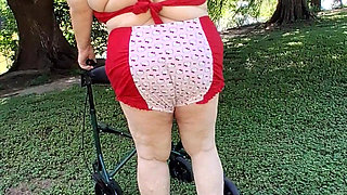 BBW Nurse Vicki Is Taking a Stroll in Her Hello Kitty Bathing Suit a Bikini! What Else Does She Do!