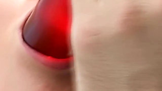 Beautiful Blonde Girl Enjoy of Big Dildo and Hard Cock in Her Gaping Pussy