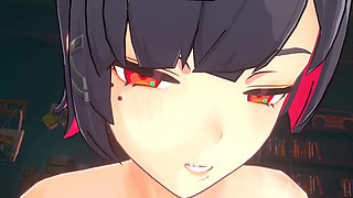 Zenless Zone Zero - Ellen JOE Gets Pounded in Every Hole by Wise and a Big Black Man - 3D Hentai Animation