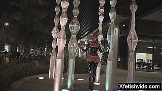 Hot pornstar latex and cumshot