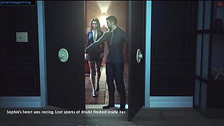 Sophia gives intense blowjob to guy in limbo - hot black sex animation HD
