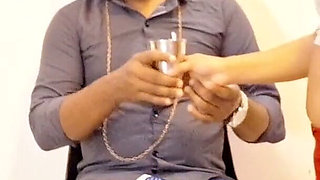 Masked Desi Maid Gives Handjob & Rides Hard Indian Amateur